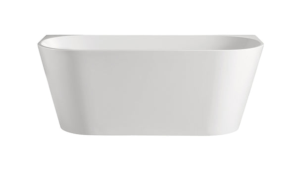 NAGA CORTONA BACK TO WALL BATH - GLOSS WHITE