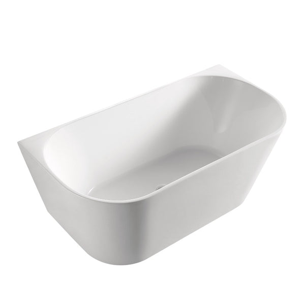 NAGA CORTONA BACK TO WALL BATH - GLOSS WHITE