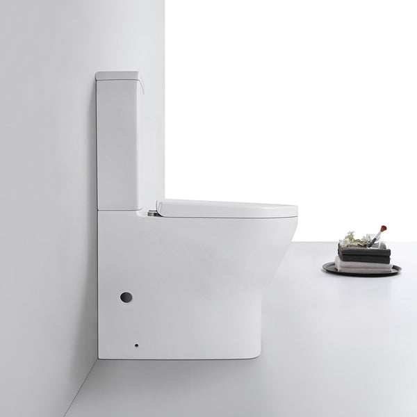 NAGA VASARI RIMLESS BACK TO WALL TOILET SUITE - EXTRA HEIGHT