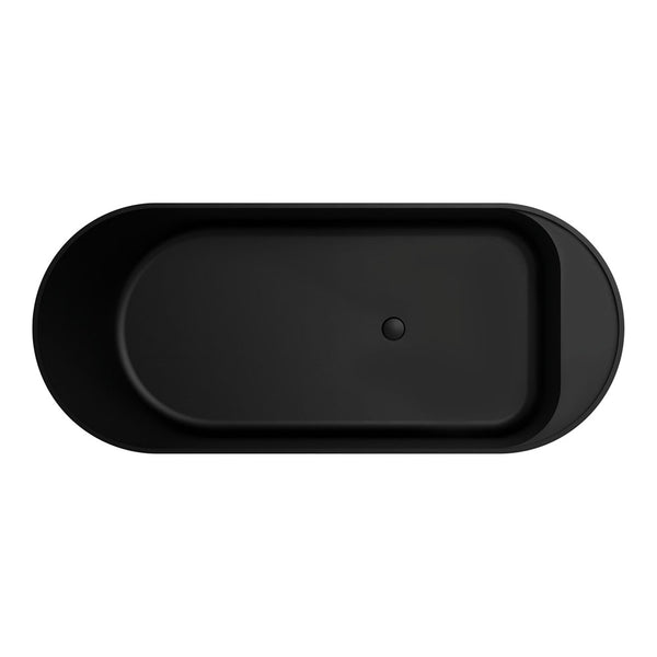 FIENZA MINKA SOLID SURFACE BATH 1700MM - MATTE BLACK