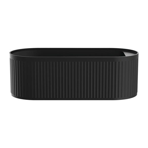 FIENZA MINKA SOLID SURFACE BATH 1700MM - MATTE BLACK