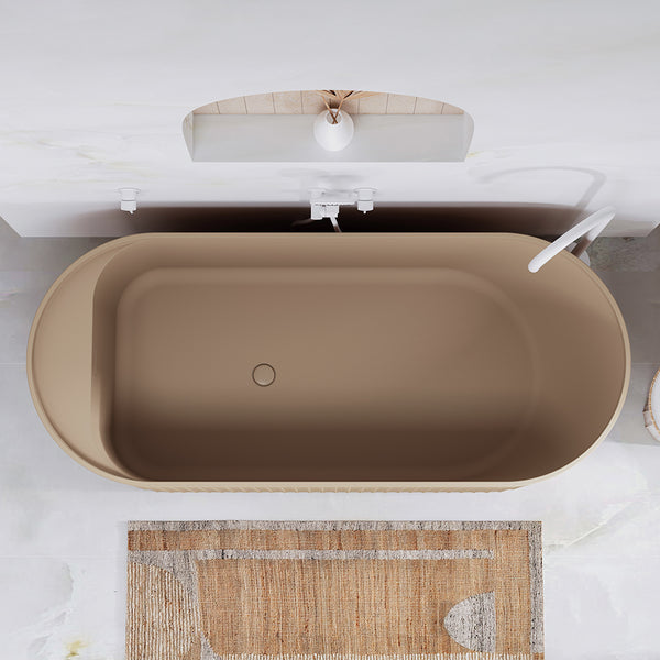 FIENZA MINKA SOLID SURFACE BATH 1700MM - DUSK