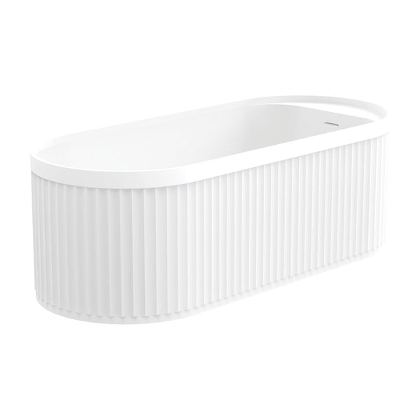FIENZA MINKA SOLID SURFACE BATH 1700MM - MATTE WHITE