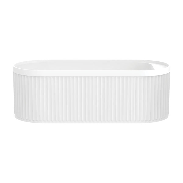 FIENZA MINKA SOLID SURFACE BATH 1700MM - MATTE WHITE