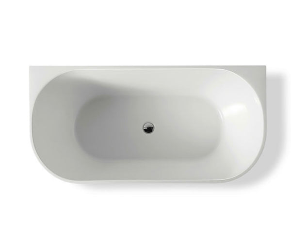 NAGA CORTONA BACK TO WALL BATH - GLOSS WHITE