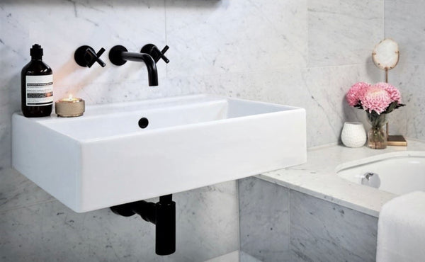 Meir Round Cross Handle Wall Taps