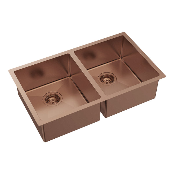 FIENZA HANA DOUBLE BOWL SINK - BRUSHED COPPER