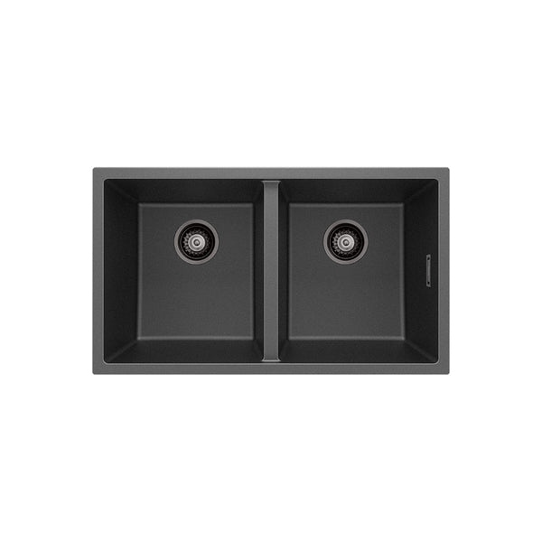 FIENZA KURO GRANITE DOUBLE BOWL SINK - MATTE BLACK