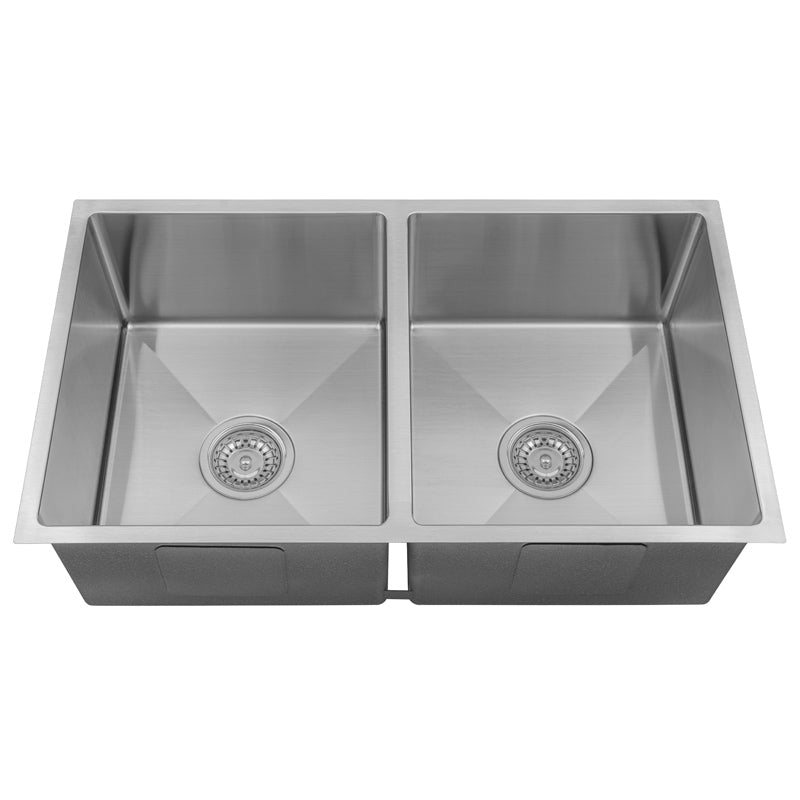 BUK DOUBLE SINK S/STEEL 760 x 440 x 230 BKR76-D