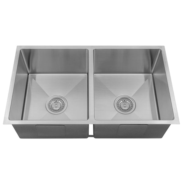 BUK DOUBLE SINK S/STEEL 760 x 440 x 230 BKR76-D