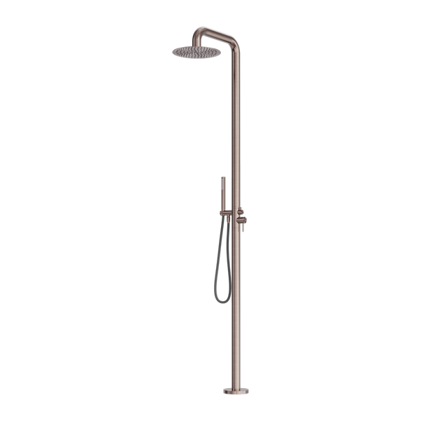 NERO ZEN SS316L OUTDOOR FREESTANDING OUTDOOR SHOWER COLUMN