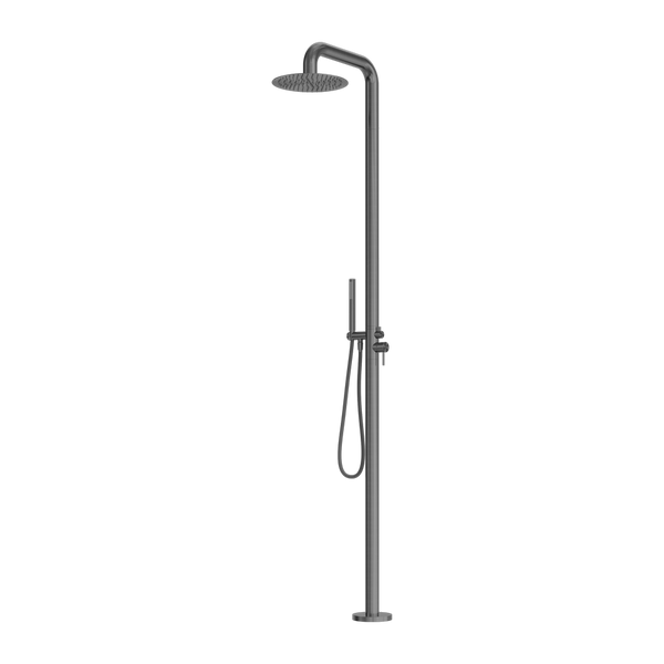 NERO ZEN SS316L OUTDOOR FREESTANDING OUTDOOR SHOWER COLUMN