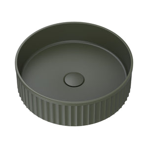 FIENZA MINKA ROUND SOLID SURFACE ABOVE COUNTER BASIN 400MM