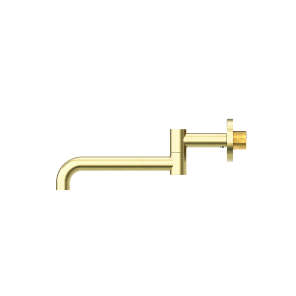 MECCA SWIVEL WALL MOUNTED BATH SPOUT - BRUSHED GOLD