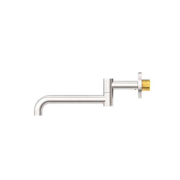 MECCA SWIVEL WALL MOUNTED BATH SPOUT - BRUSHED NICKEL