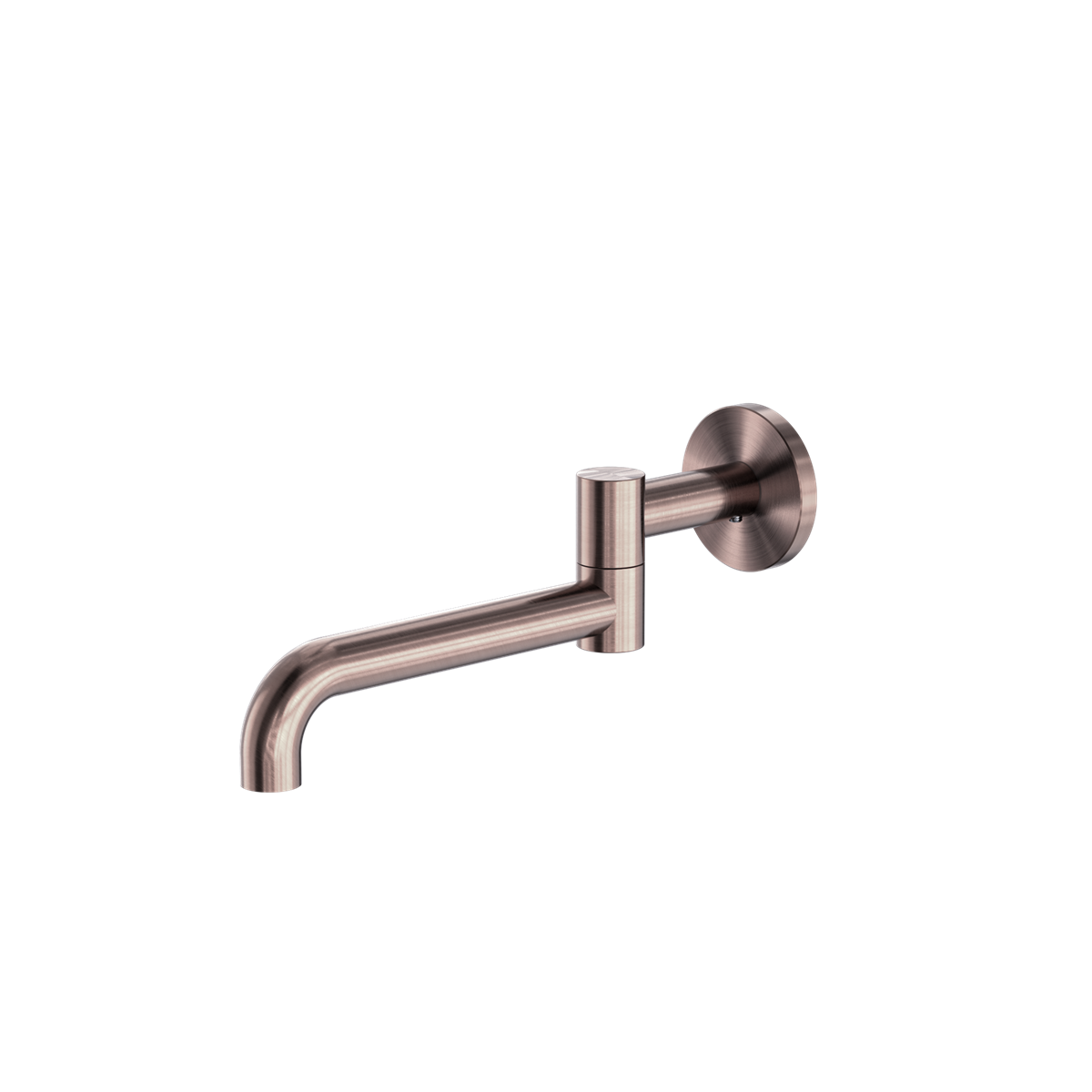MECCA SWIVEL WALL MOUNTED BATH SPOUT - BRUSHED BRONZE