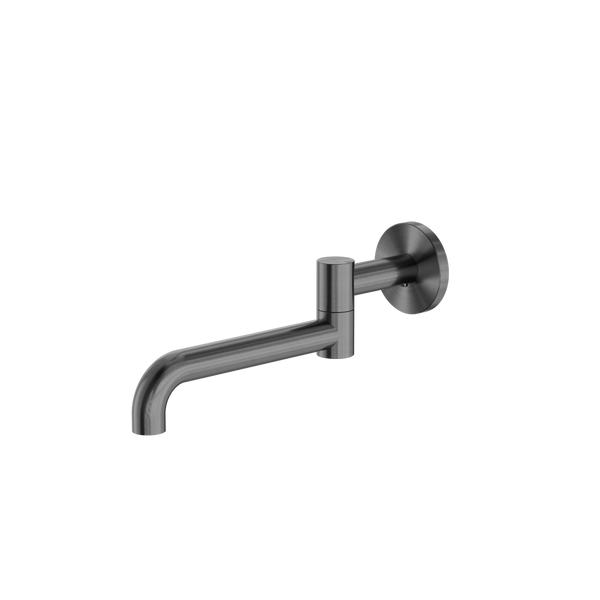 MECCA SWIVEL WALL MOUNTED BATH SPOUT - GUN METAL