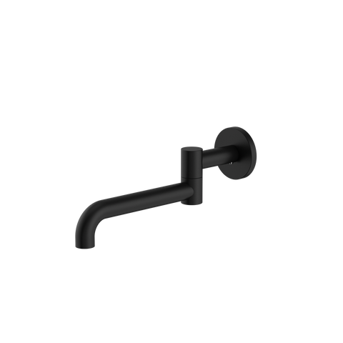 MECCA SWIVEL WALL MOUNTED BATH SPOUT - MATTE BLACK