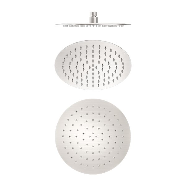 NERO ROUND S/STEEL SHOWER HEAD 250MM