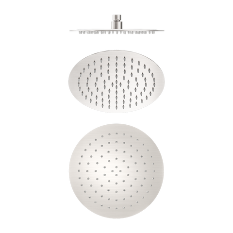 NERO ROUND S/STEEL SHOWER HEAD 250MM