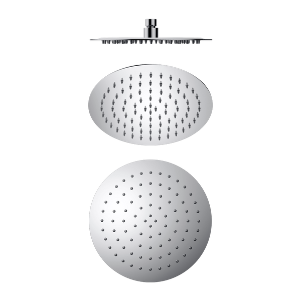 NERO ROUND S/STEEL SHOWER HEAD 250MM