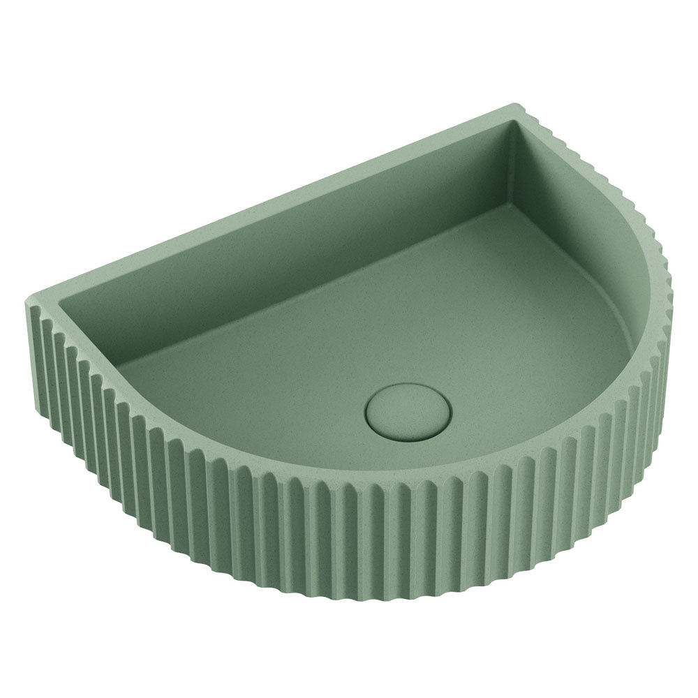 FIENZA VALENTINA FLUTED ARCH CONCRETE WALL BASIN