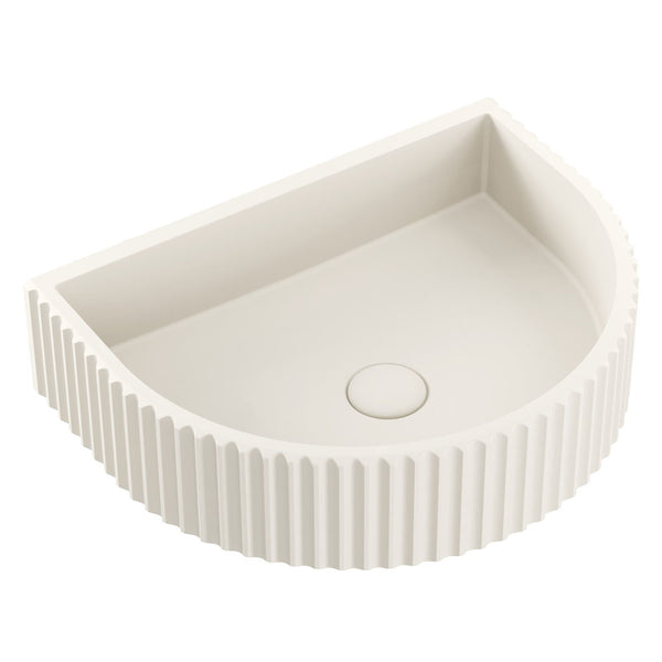 FIENZA VALENTINA FLUTED ARCH CONCRETE WALL BASIN