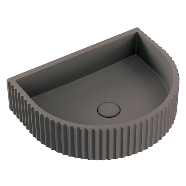 FIENZA VALENTINA FLUTED ARCH CONCRETE WALL BASIN