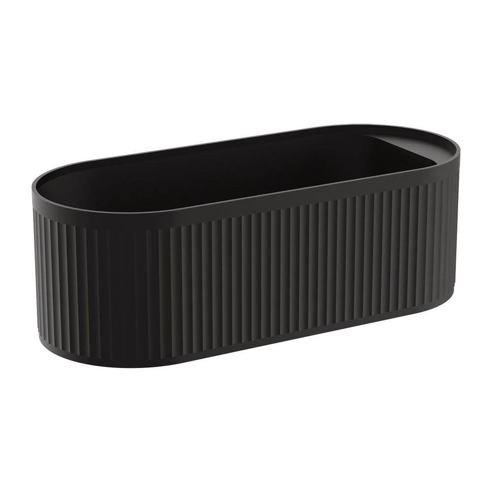 FIENZA MINKA SOLID SURFACE BATH 1700MM - MATTE BLACK
