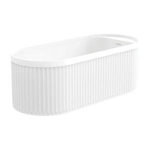 FIENZA MINKA SOLID SURFACE BATH 1700MM - MATTE WHITE