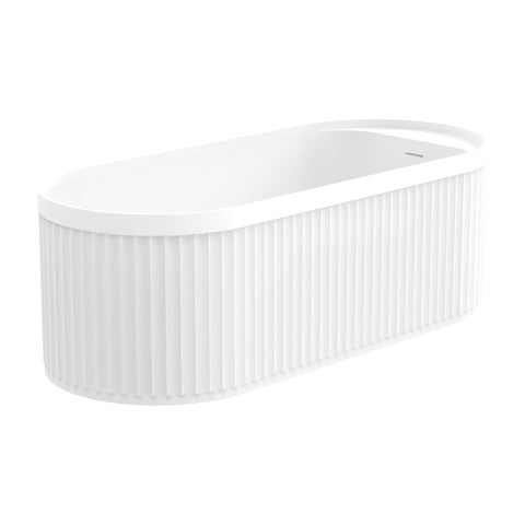 FIENZA MINKA SOLID SURFACE BATH 1700MM - MATTE WHITE
