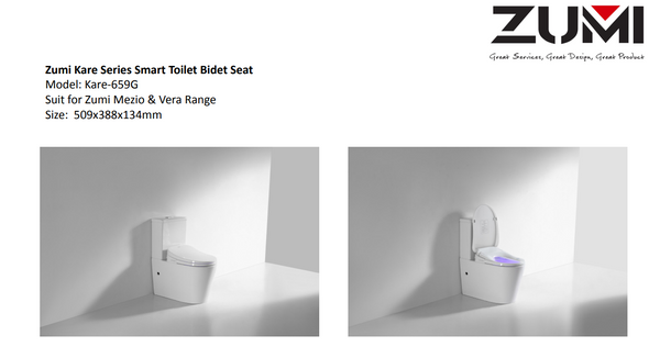 ZUMI KARE SMART ELECTRIC BIDET SEAT